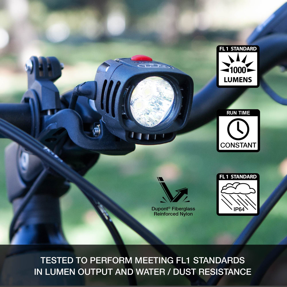 Foco Serie Premium Digital Riders , Bateria Integrada 2000 Lumens — Ebike-On